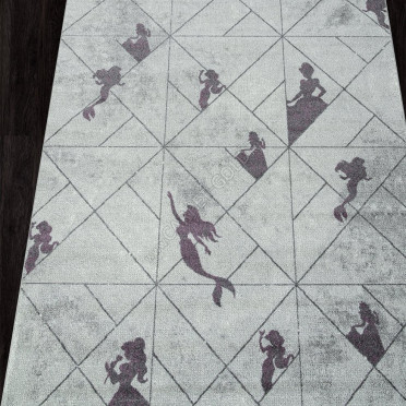 Ковер SV18 - GRAY-PINK - Прямоугольник - коллекция SOFIT