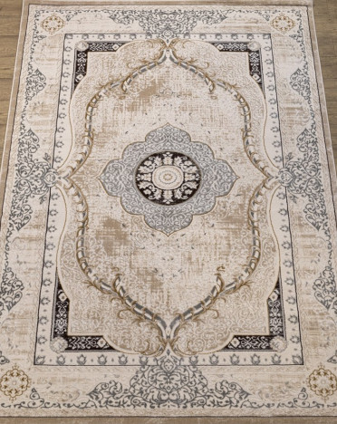 Ковер российский 22751-24366 Оптимист (PP Heatset Высокоплотный, бежевый, серый)