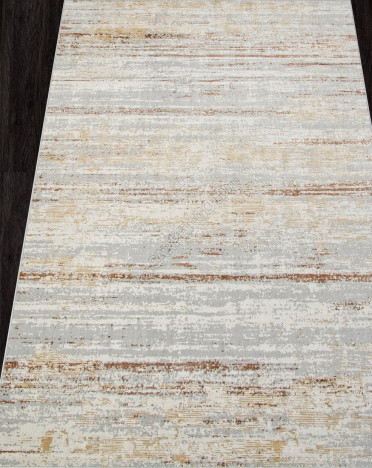 Ковер российский F026 ZUMMA (PP Heatset Высокоплотный, оранжевый, серый)