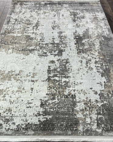 Турецкий ковер Atlantik Hali Deco 27087A (Полиэстер, бежевый, серый, кремовый)